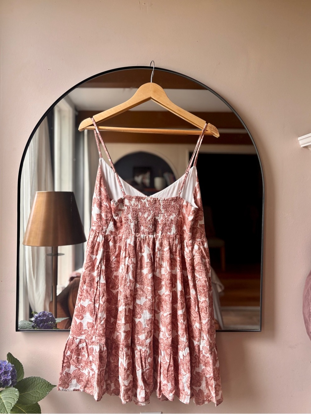 ABERCROMBIE + FITCH | new with tags pink floral baby doll dress | size large - Picture 3 of 3